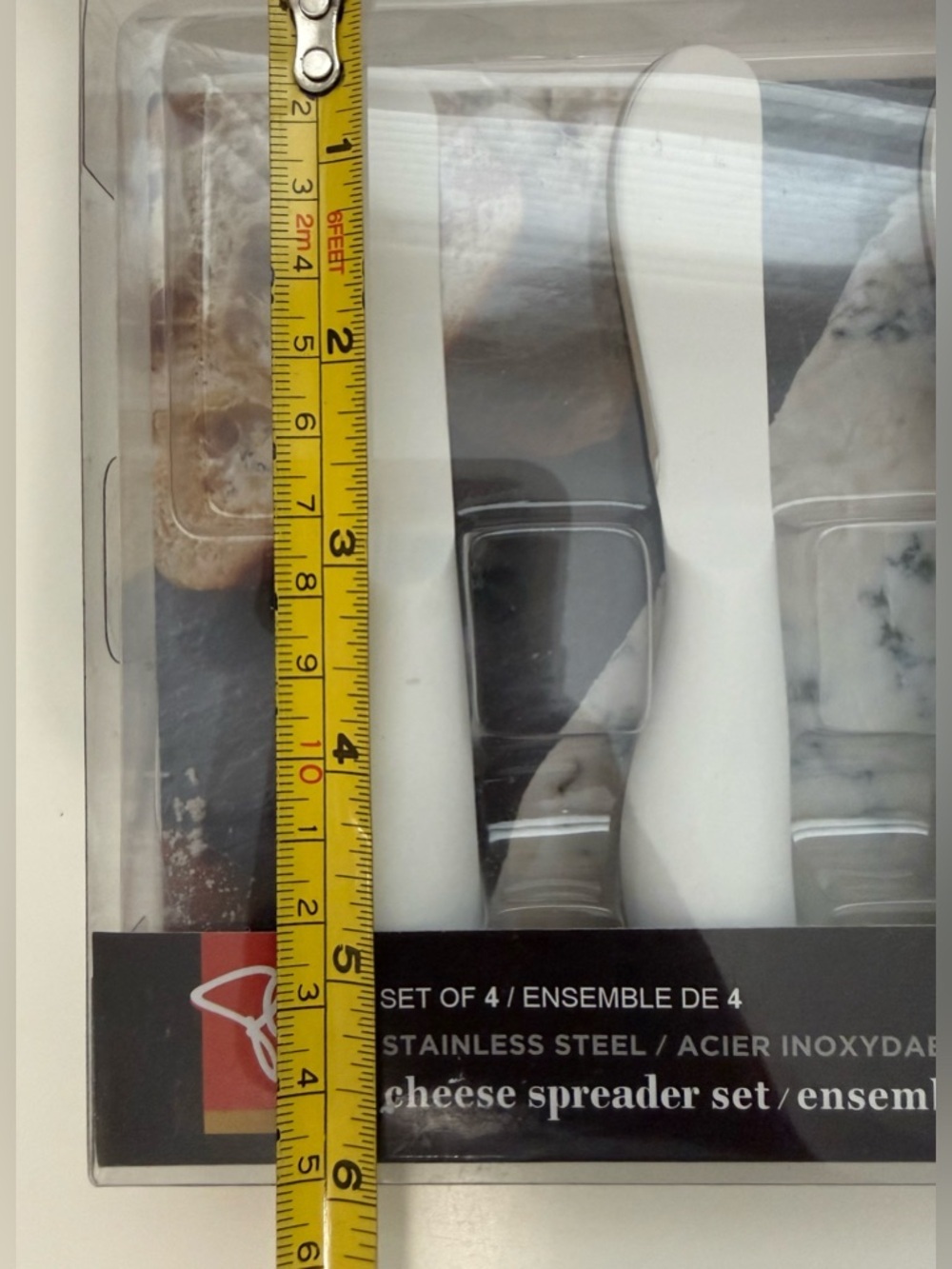 White PC Cheese Spreaders Set of 4 - Picture 3 of 5